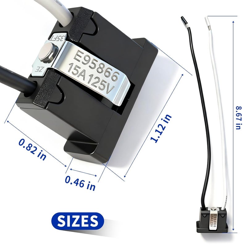DZQPPC S99270748 15A16AWG Receptacle for Broan Exhaust Fan Bathroom Vent Fans Receptacle Replacement Applicable for Bathroom Ventilation Air Conditioning Systems - Image 2